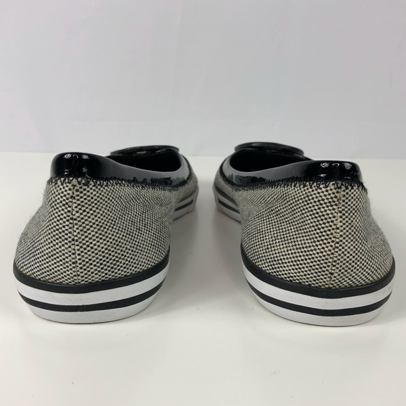Tory Burch Blk&Wht Textile Ballet Flat Sneakers! - Picture 6 of 8